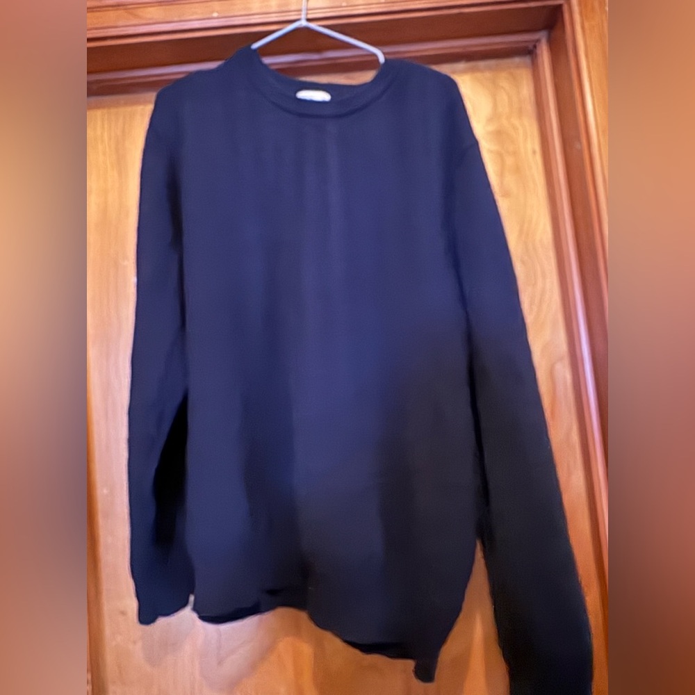 L.L. Bean Men's Classic Black Crewneck Sweater